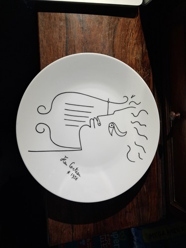 Assiette porcelaine jean - assiette,