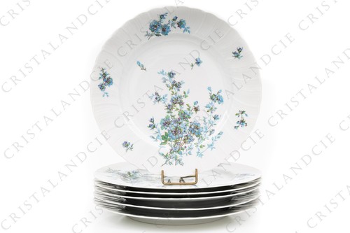 Six assiettes plates - , gabrielle